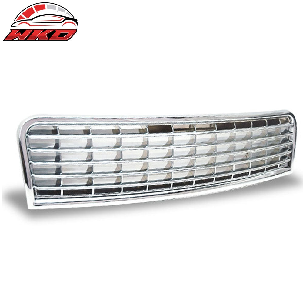 02-05 Audi A4 Badge Less Style Front Upper Bumper Grille ABS | Wholesale Default Title - Wikond Auto
