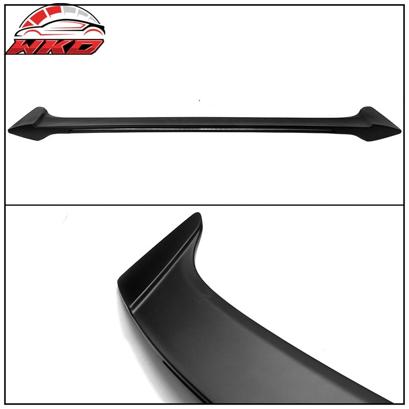 Fits 13-20 Ford Fusion Sedan Long LED Style Trunk Spoiler Matte Black ABS W/ LED
