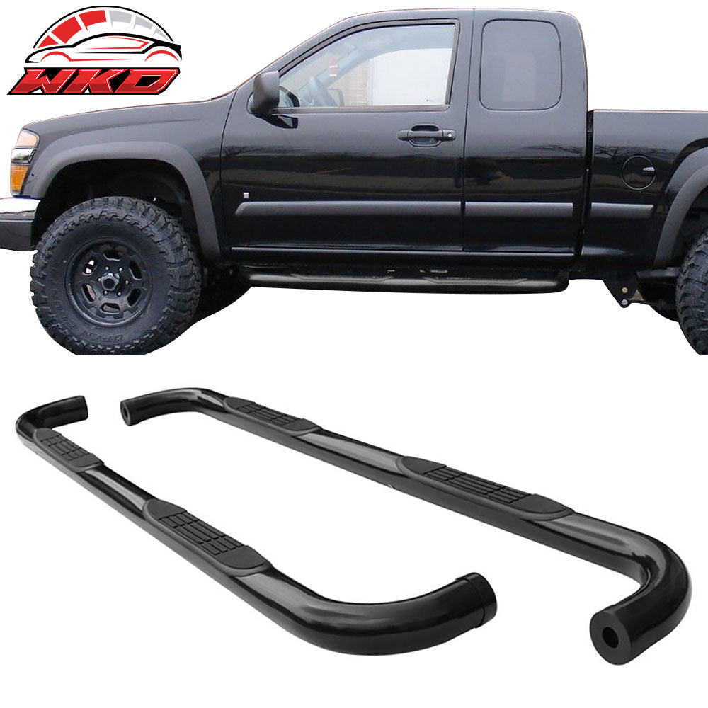 Fits 07-16 GMC Acadia 4 Door 3" Round Hole Side Step Nerf Bar Running Boards
