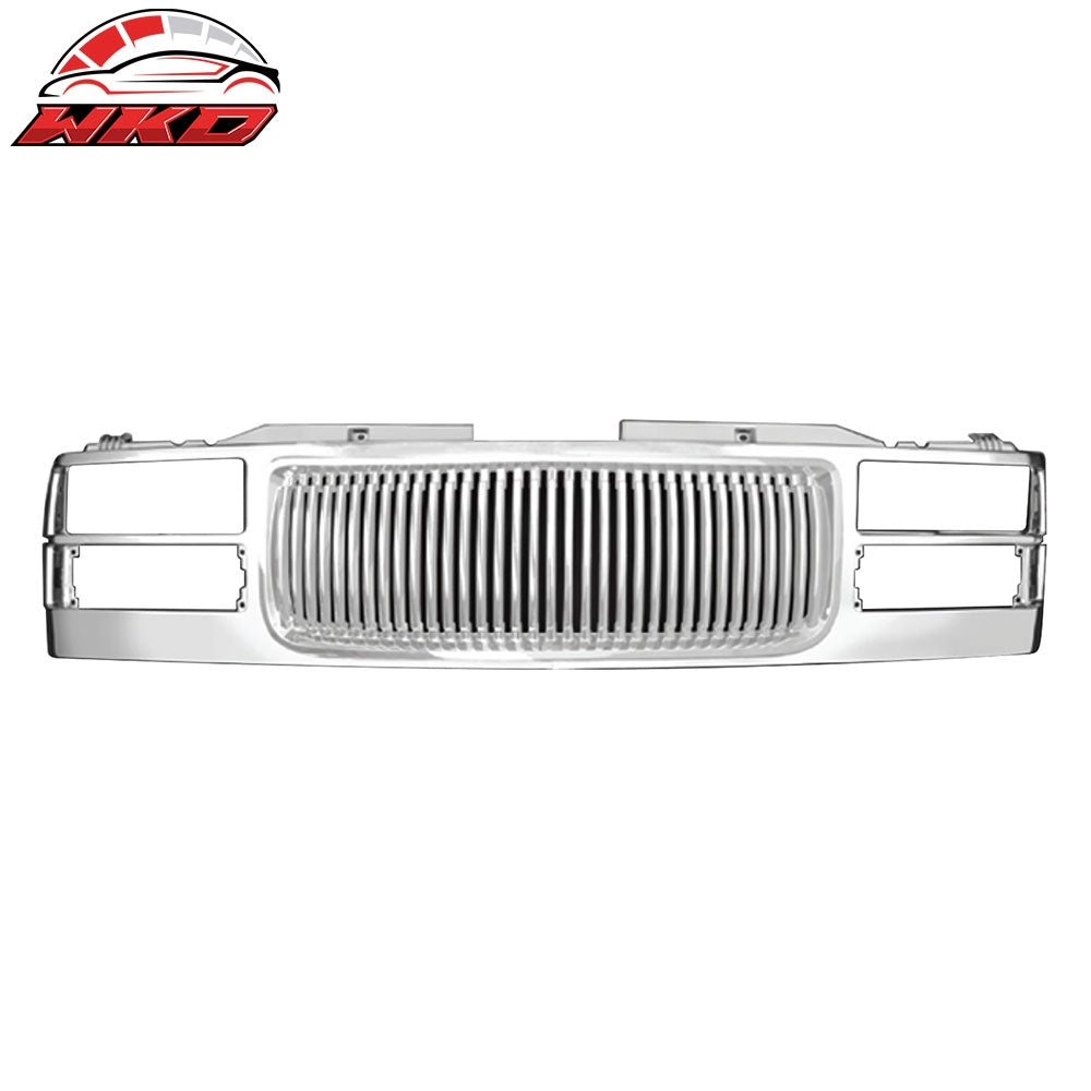 Wholesale 94-01 GMC C1500/C2500/C3500/K1500/K2500/K3500 Vertical Chrome Upper Grille