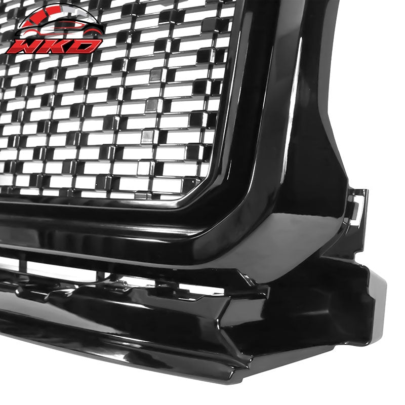 Fits 15-20 GMC Canyon Denali Style Front Bumper Grille Replacement Bright Black