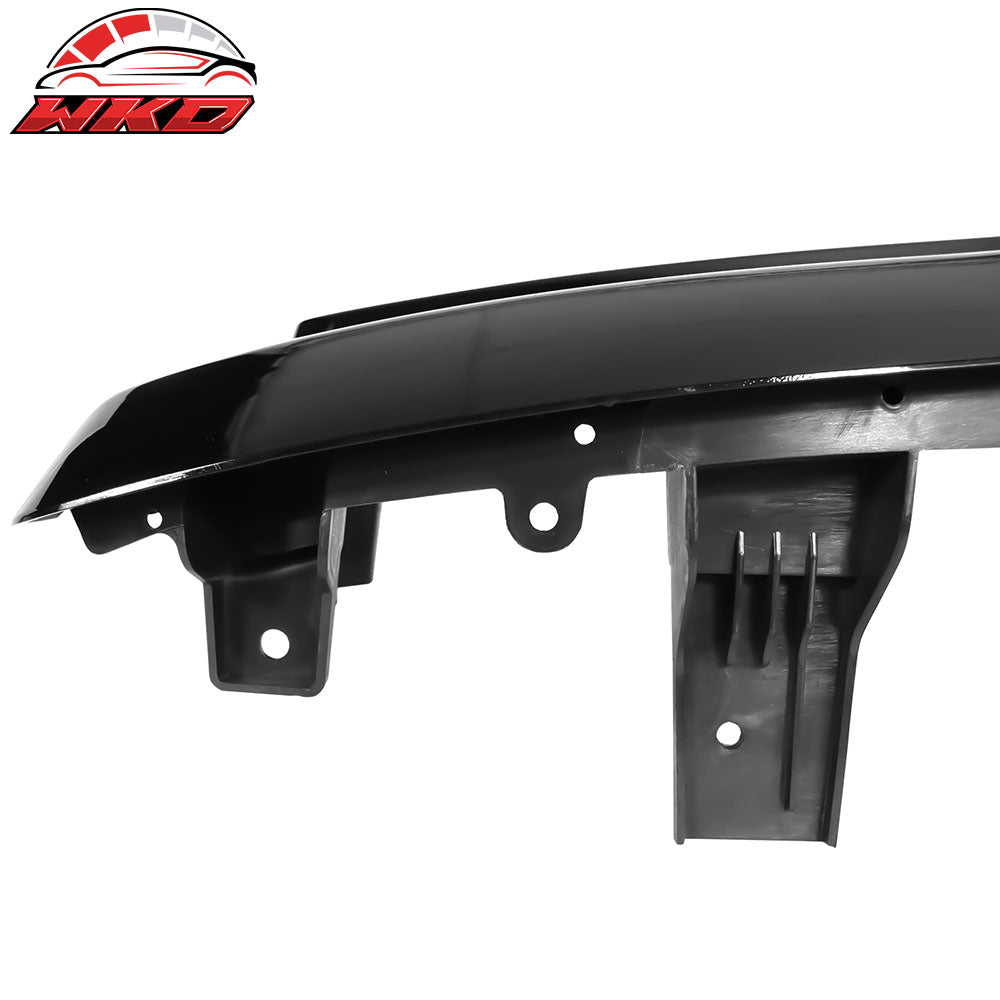 Fits 15-20 GMC Canyon Denali Style Bright Black Front Bumper Hood Upper Grille