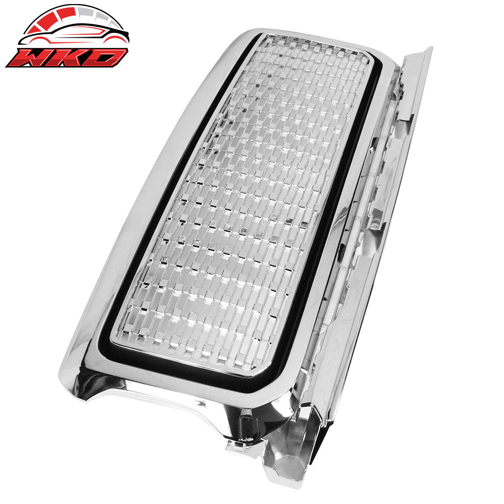 Fits 15-20 GMC Canyon Denali Style Front Bumper Hood Upper Insert Grille Chrome