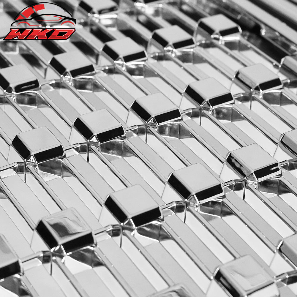 Fits 15-20 GMC Canyon Denali Style Front Bumper Hood Upper Insert Grille Chrome