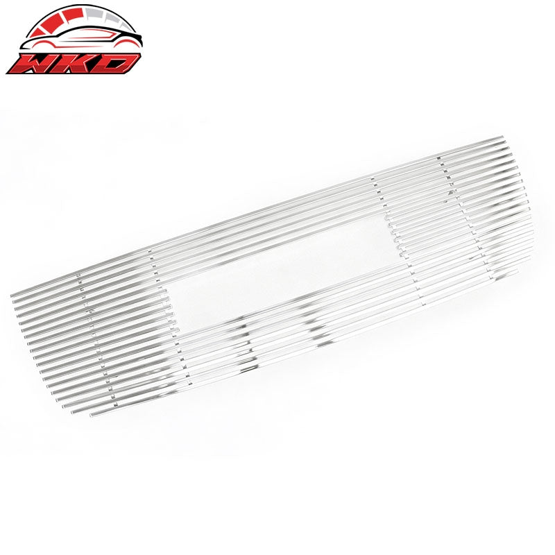 Fits 02-09 GMC Envoy Chrome Billet Style Front Bumper Hood Grille Replacement
