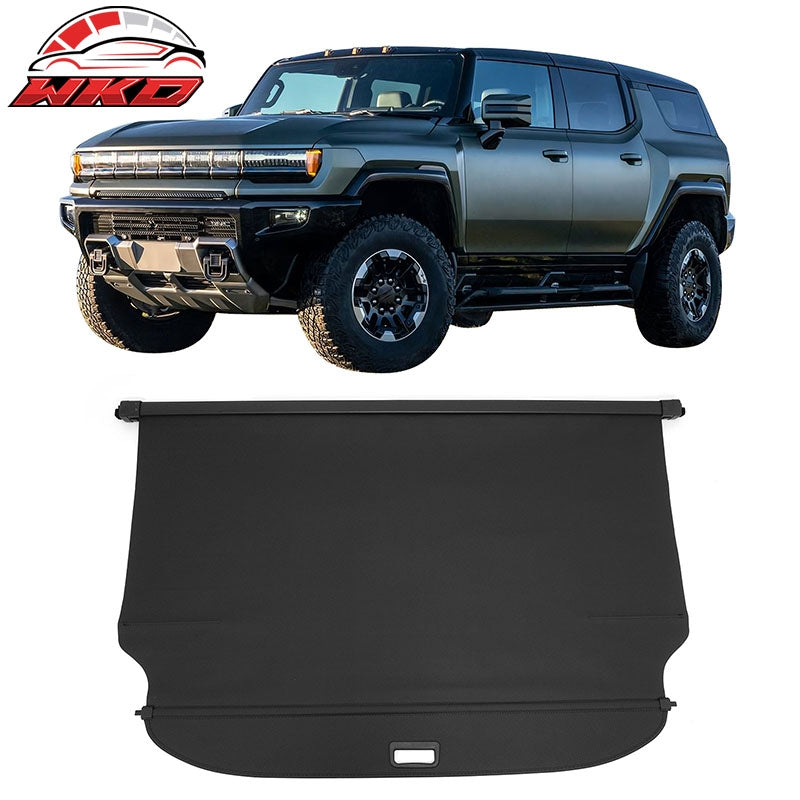 Wholesale 24-26 GMC Hummer EV SUV Retractable Rear Cargo Cover Carbon Fiber Texture - Wikond Auto