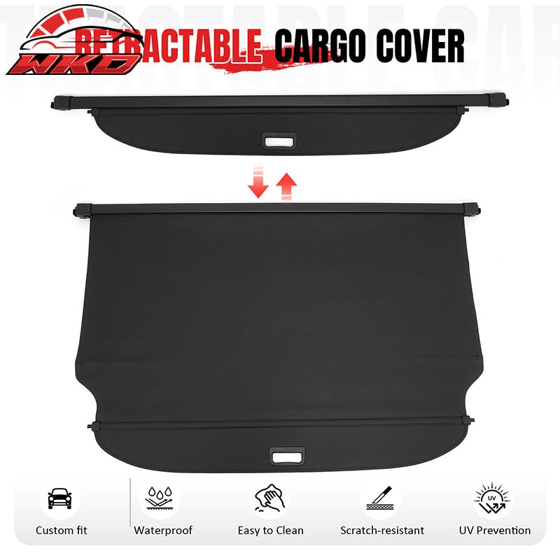 Wholesale 24-26 GMC Hummer EV SUV Retractable Rear Cargo Cover Carbon Fiber Texture - Wikond Auto