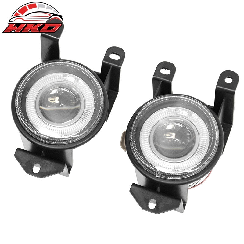 Fits 99-06 GMC Sierra 1500 C3/Denali Fog Lights Black Housing Clear Lens Pair