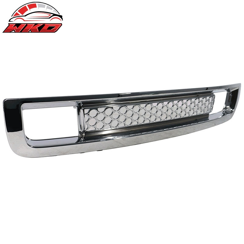 Fits 07-13 GMC Sierra 1500 Denali Chrome Front Bumper Lower Grille Grill ABS
