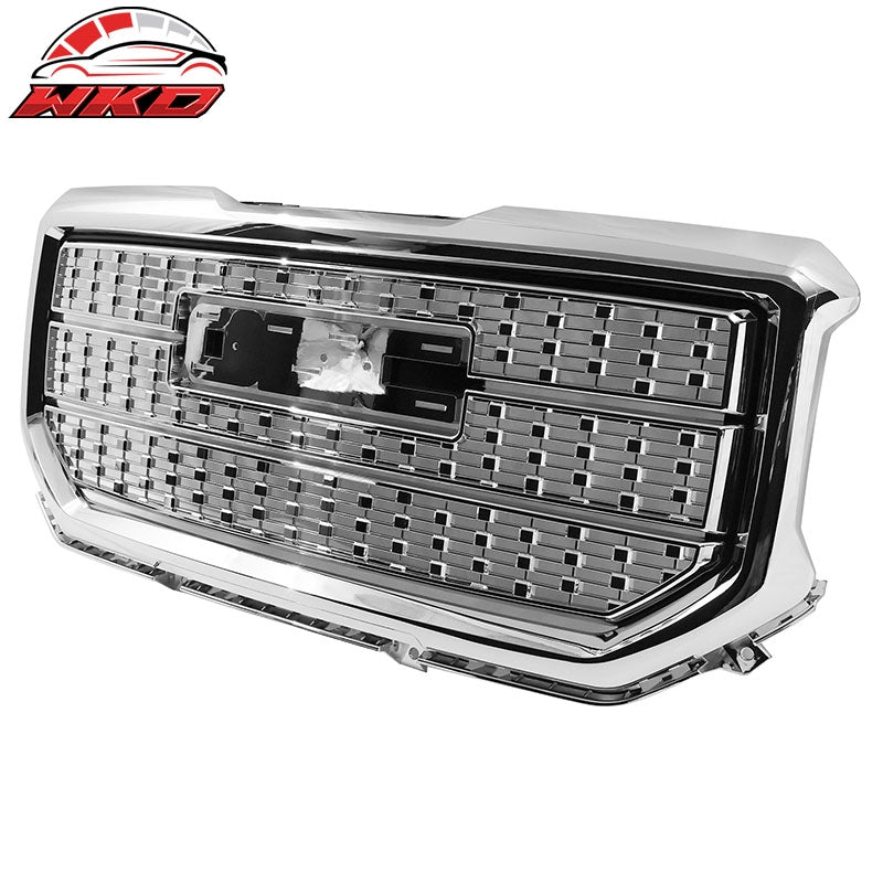 Fits 16-18 GMC Sierra 1500 Denali Style Front Upper Bumper Grille