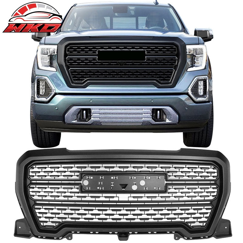 Wholesale  19-22 GMC Sierra 1500 Denali Style Front Upper Hood Grille Grill Matte Black