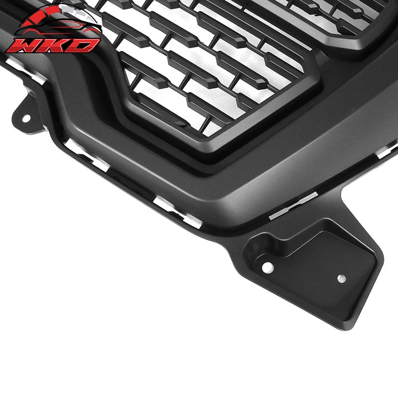Fit 19-22 GMC Sierra 1500 Denali Style Front Upper Hood Grille Grill Matte Black