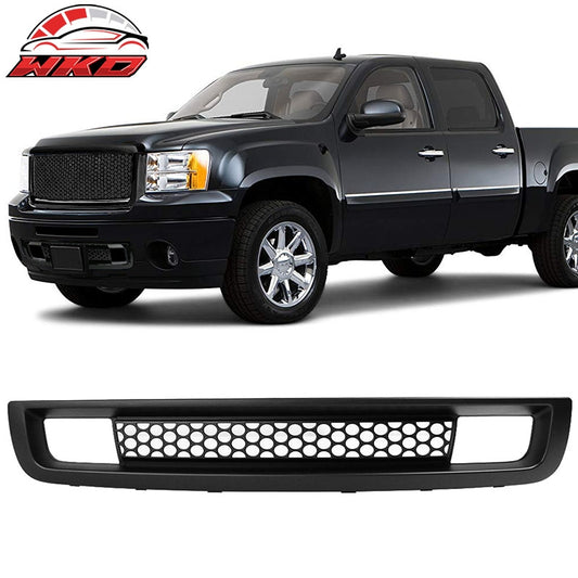 Wholesale 07-13 GMC Sierra 1500 Denali Front Bumper Lower Grille Grill Matte Black