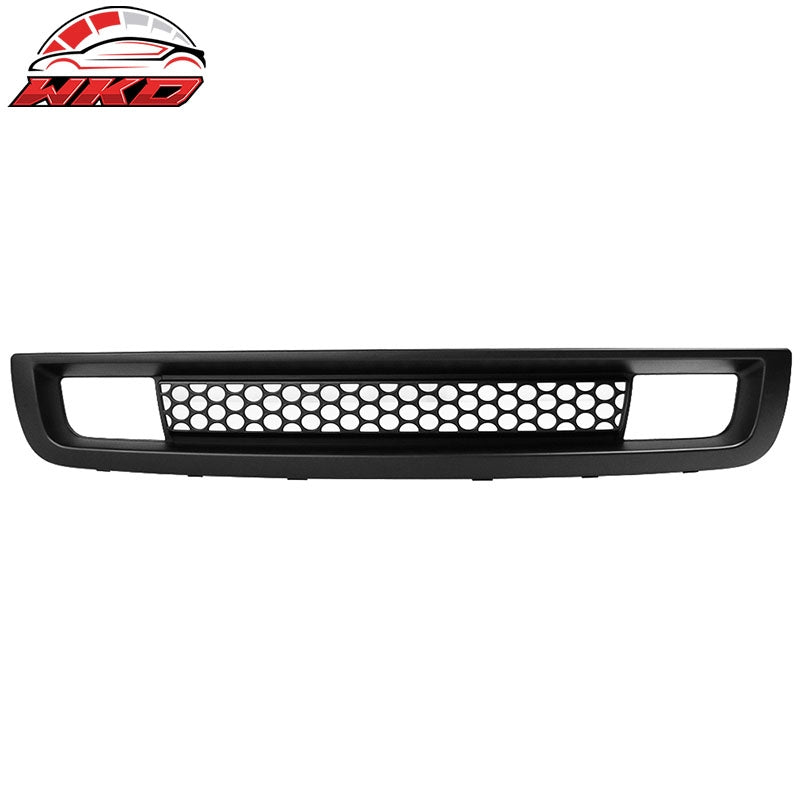 Fits 07-13 GMC Sierra 1500 Denali Front Bumper Lower Grille Grill Matte Black