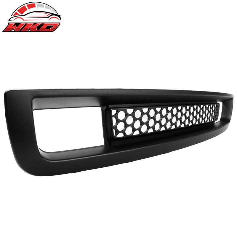 Fits 07-13 GMC Sierra 1500 Denali Front Bumper Lower Grille Grill Matte Black