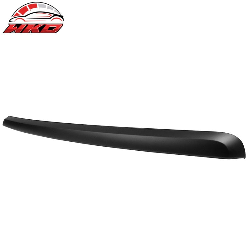 Fits 07-13 GMC Sierra 1500 Front Hood Molding + Upper + Lower Grill Matte Black