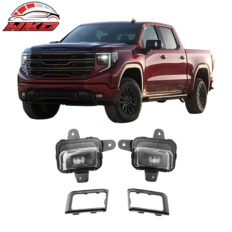 Wholesale 22-26 GMC Sierra 1500 LED Fog Lights Bumper Daytime Running Projector Lamps
