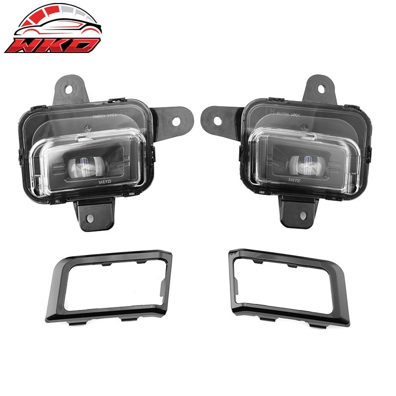 Fits 22-26 GMC Sierra 1500 LED Fog Lights Bumper Daytime Running Projector Lamps