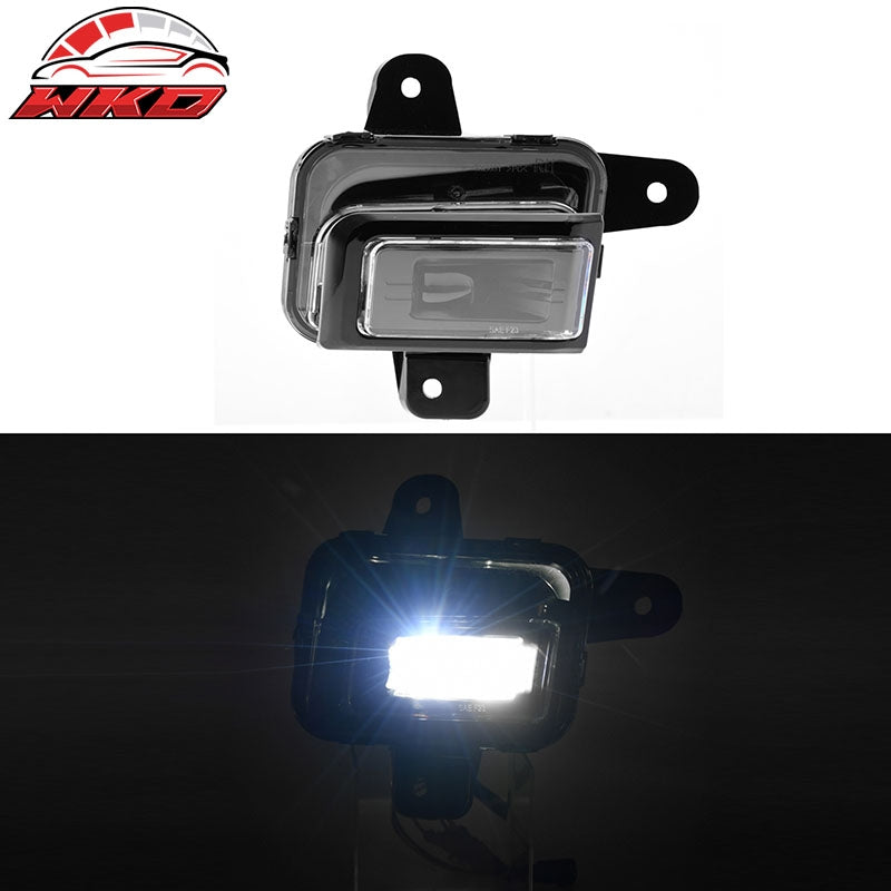Fits 22-26 GMC Sierra 1500 LED Fog Lights Bumper Daytime Running Projector Lamps