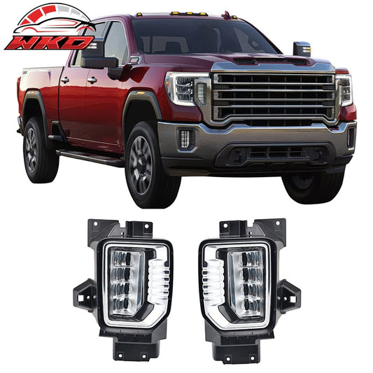 Wholesale 20-23 GMC Sierra 2500HD/3500HD Fog Lights Daytime Running Bumper LED Lamps - Wikond Auto