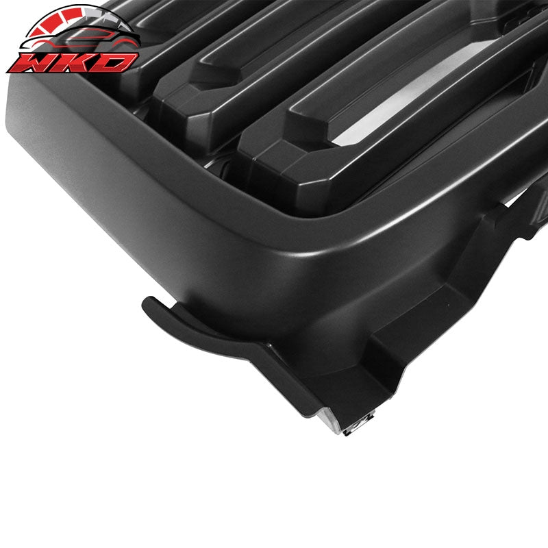 Fits 11-14 GMC Sierra 2500 3500 Front Bumper Hood Grille Matte Black