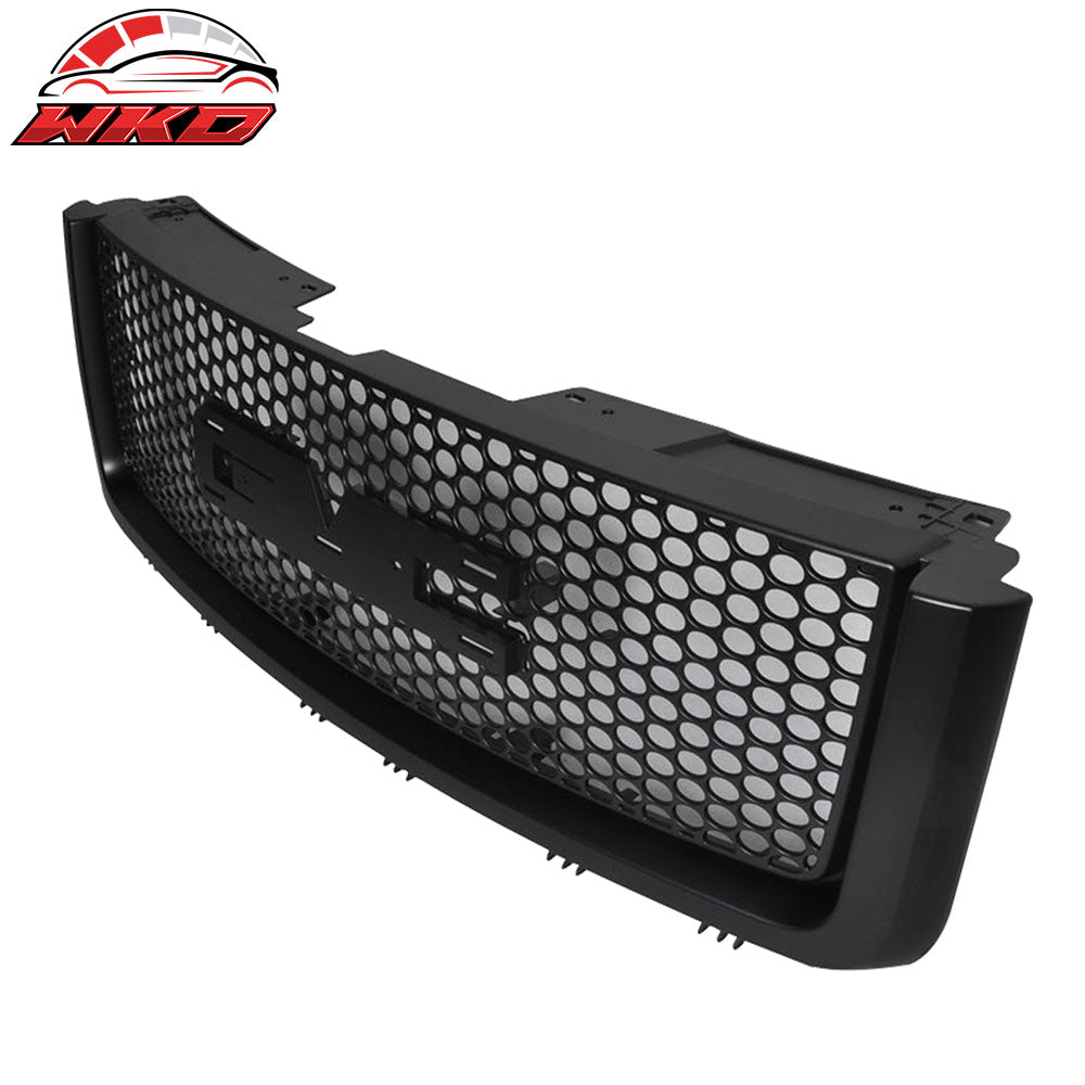 Fits 07-13 GMC Sierra 1500 2500 Light Duty Front Upper Round Hole Grille ABS