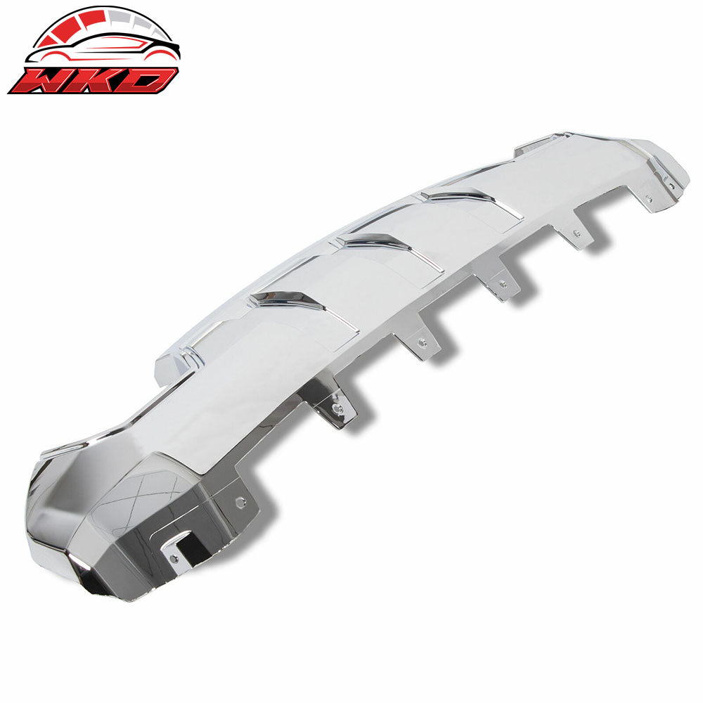 Fits 16-18 GMC Sierra 1500 Chrome Front Bumper Skid Plate Protective Armor