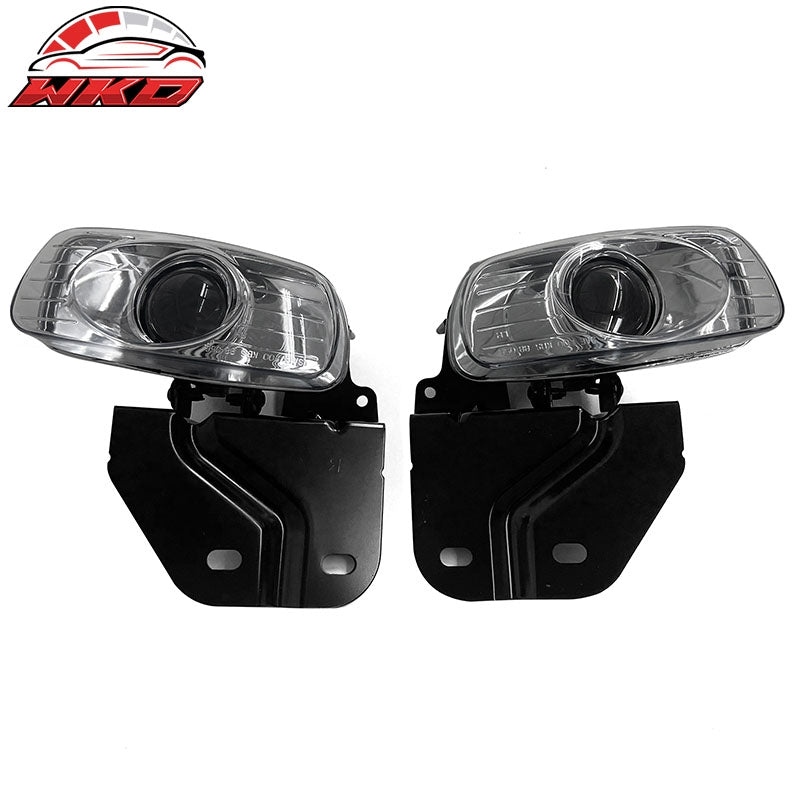 Wholesale 99-00 GMC Yukon Denali & Cadillac Escalade Fog Lights W/Wiring Clear Lens Default Title - Wikond Auto