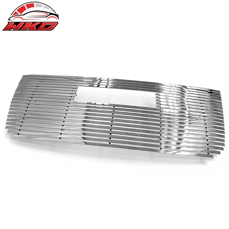 Fits 2008-2010 GMC Yukon Hybrid Billet Style Front Upper Grille Insert Chrome