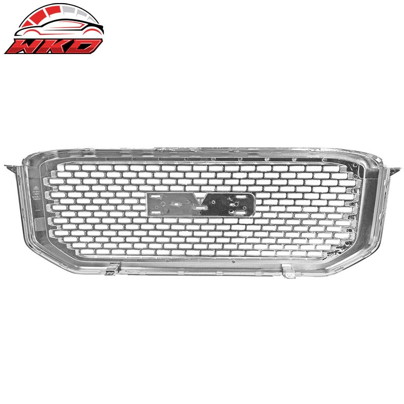 Fits 15-20 GMC Yukon XL Mesh Denali Style Front Bumper Grille Grill ABS Chrome