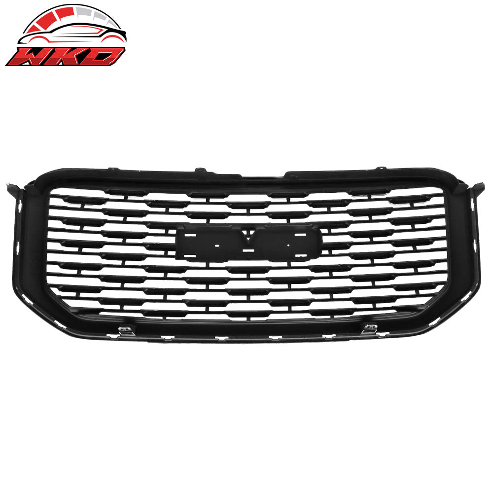 Fits 15-20 GMC Yukon Denali Style Front Bumper Upper Mesh Grille Unpainted ABS
