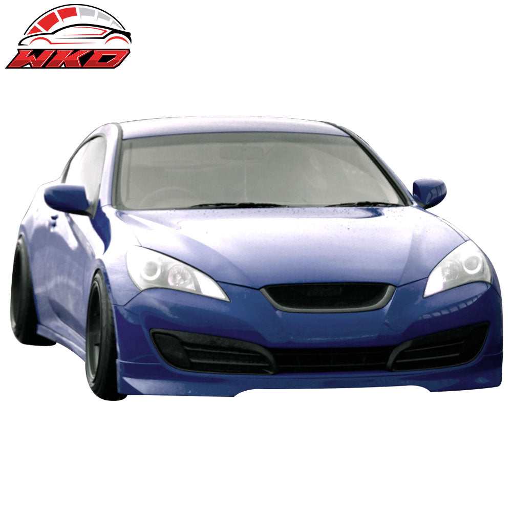 Fits 10-12 Hyundai Genesis Coupe 2Dr EVO Front Bumper Lip Spoiler - PU