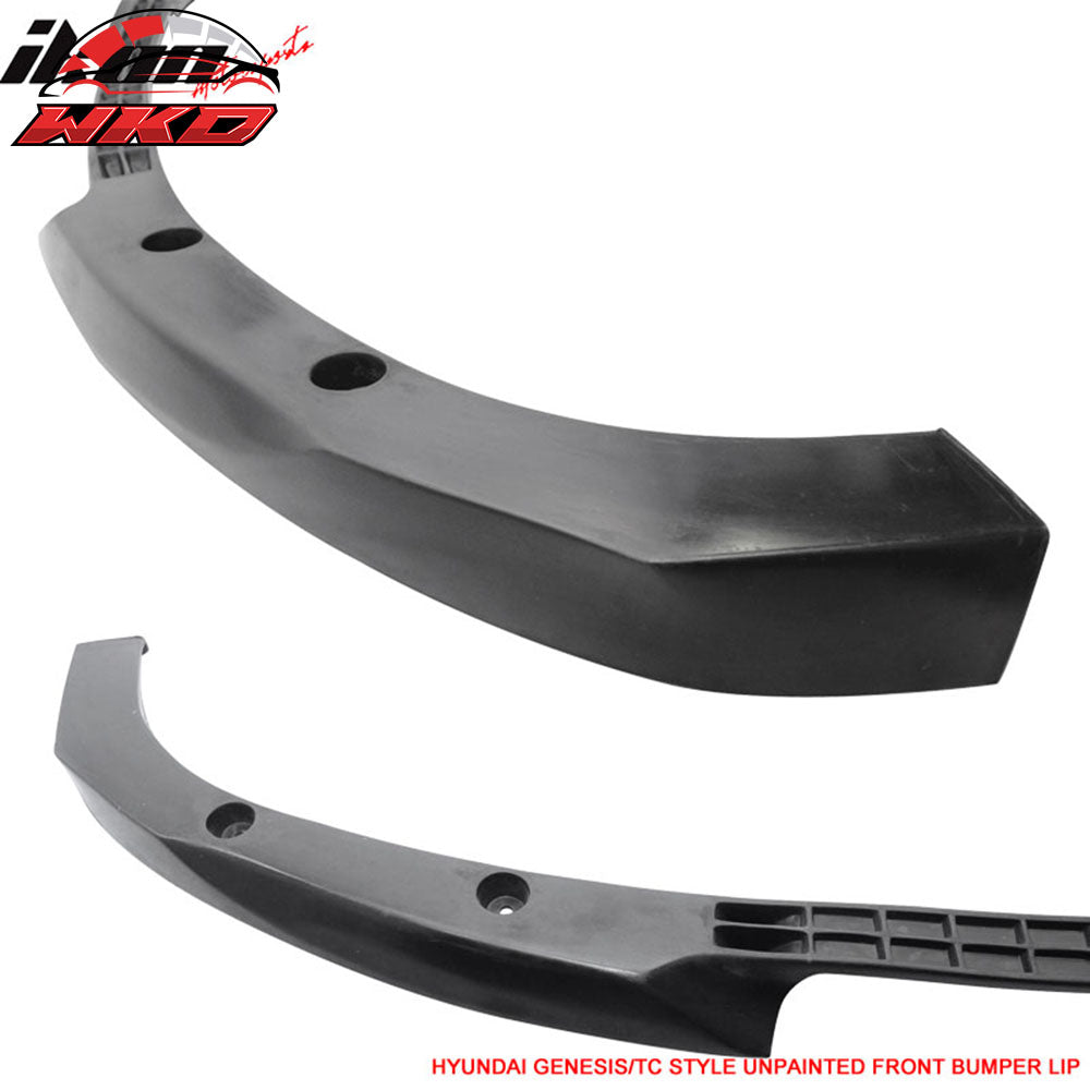 Fits 10-12 Hyundai Genesis Coupe Type C Front Bumper Lip Unpainted - PU