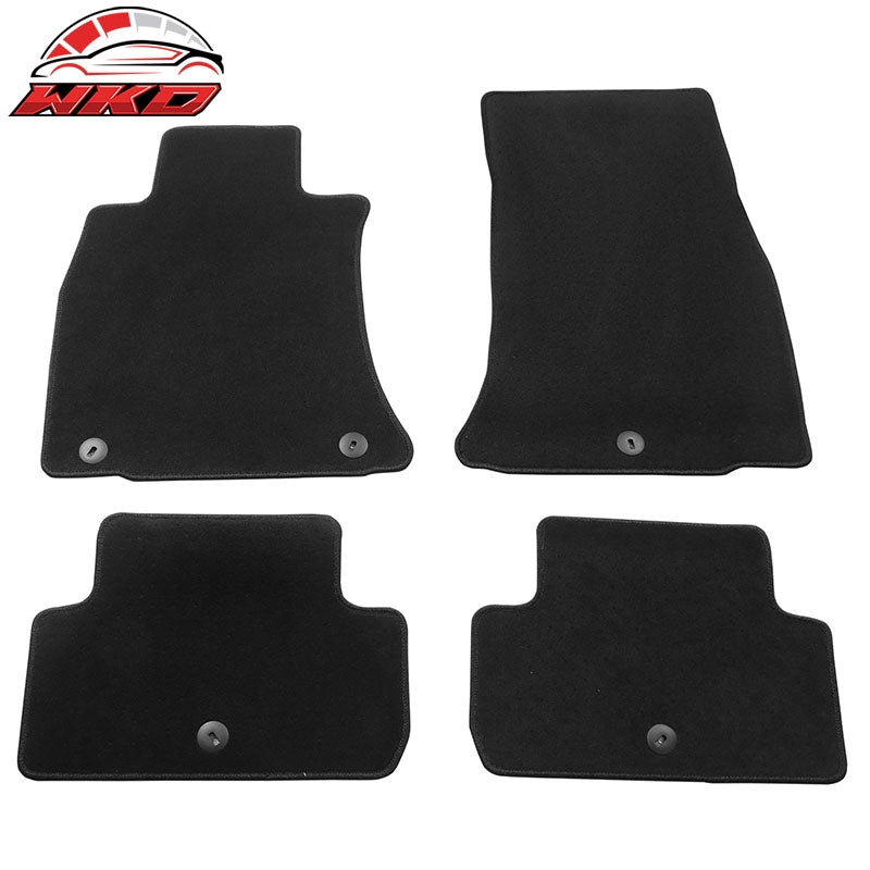 Wholesale 19-26 Genesis G70 Black Floor Mats Front Back Row Carpets Nylon 4PC Set