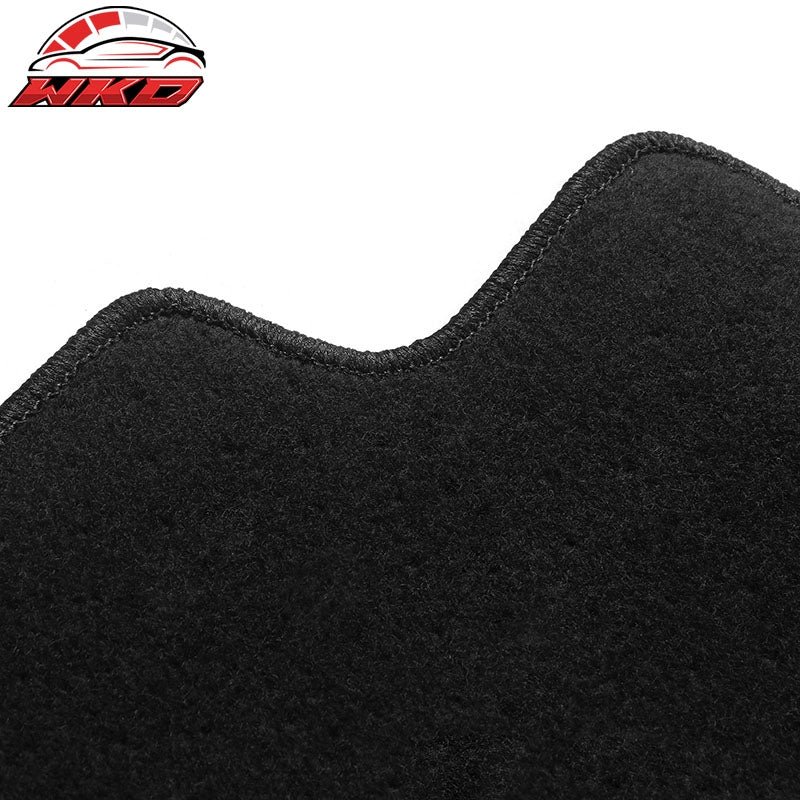 Fits 19-26 Genesis G70 Black Floor Mats Front Back Row Carpets Nylon 4PC Set