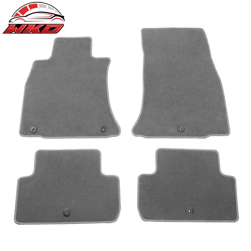 Wholesale 19-26 Genesis G70 Gray Floor Mats Front Back Row Carpets Nylon 4PC Set