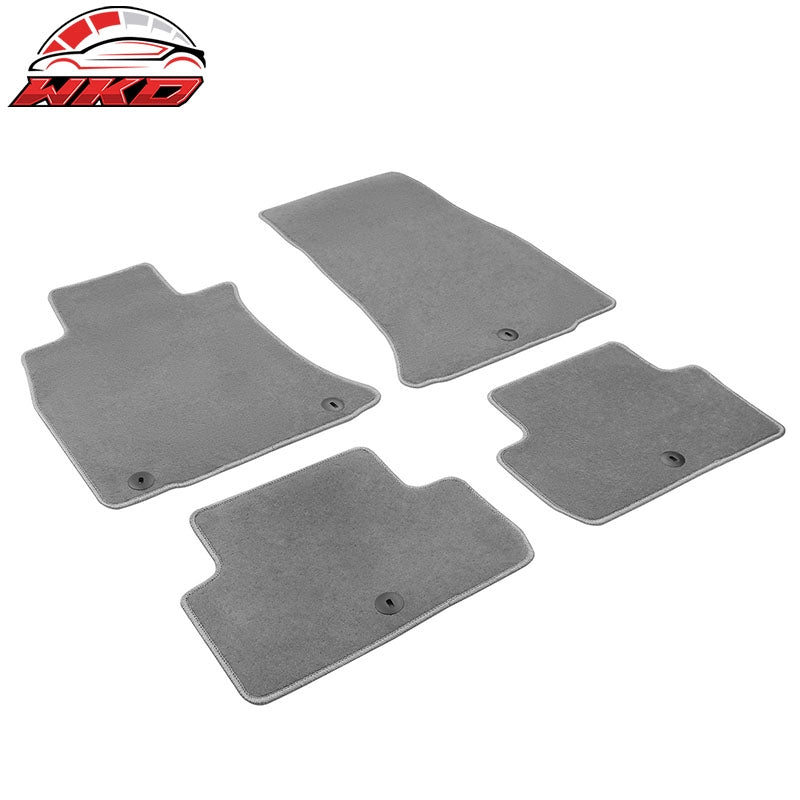 Fits 19-26 Genesis G70 Gray Floor Mats Front Back Row Carpets Nylon 4PC Set