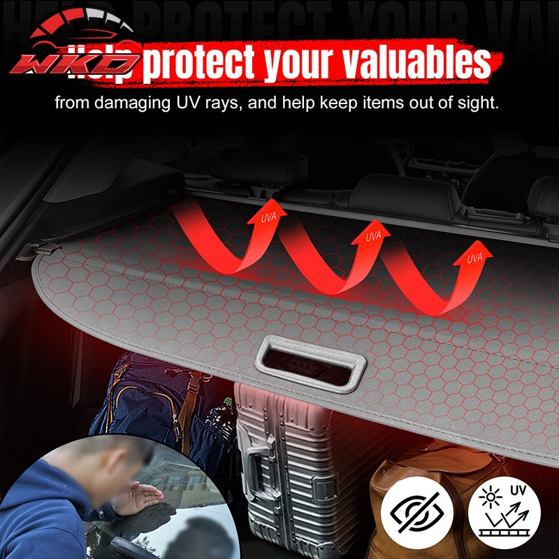 Fits 22-26 Genesis GV70 3D TPE Rear Trunk Mat Cargo Liner Pad + Cargo Cover