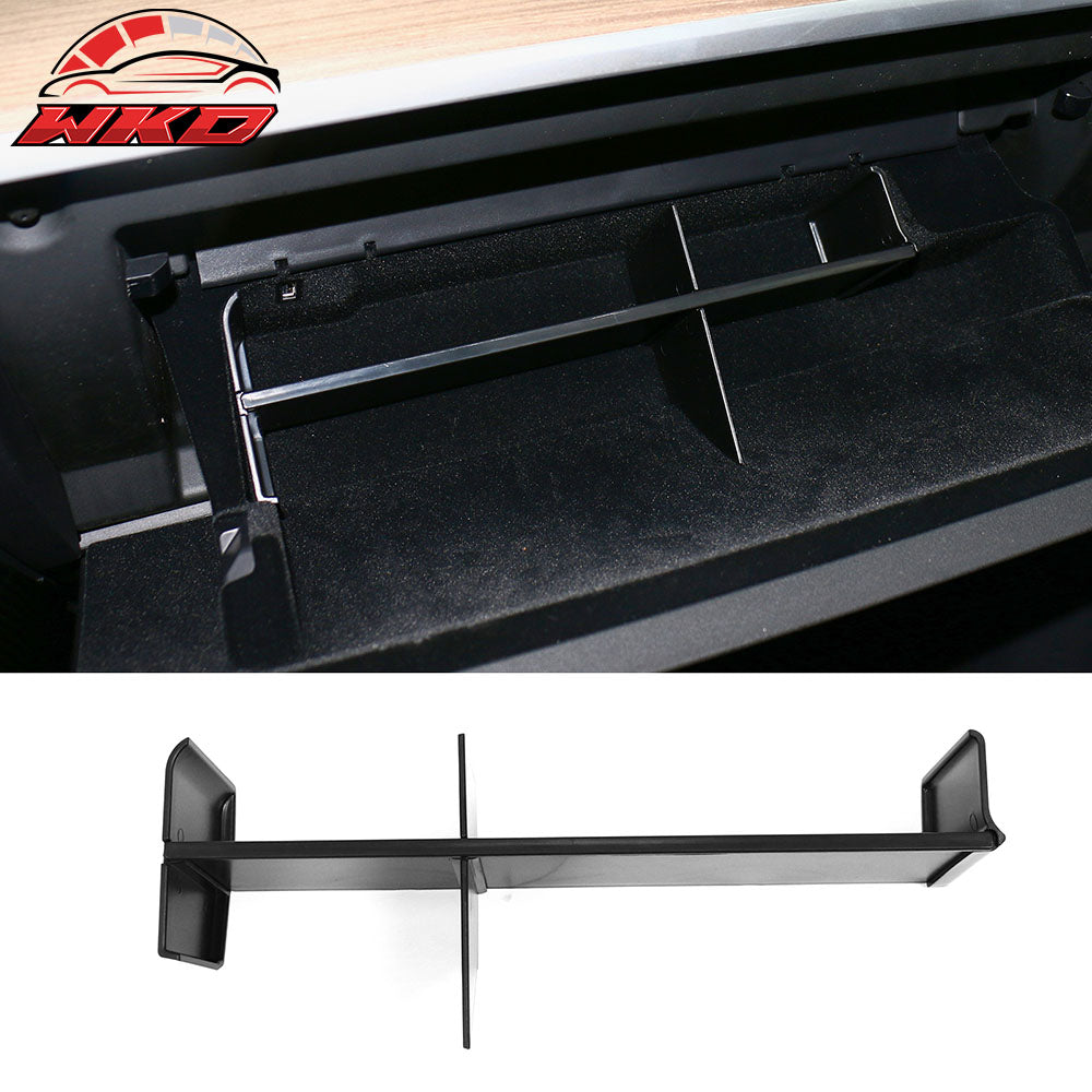 Fits 22-24 Tesla Model Y Black Glove Box Organizer Partition Plate Accessory PP