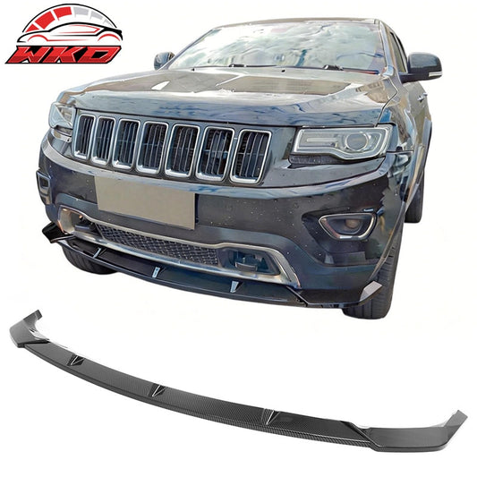 Wholesale 14-16 Grand Cherokee Base IKON Front Bumper Lip Spoiler Carbon Fiber Print - Wikond Auto