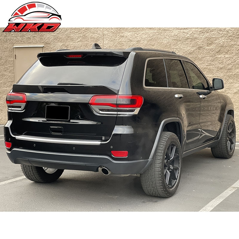 Fits 14-22 Grand Cherokee DuckBill ABS Add-on Trunk Spoiler Carbon Fiber Print
