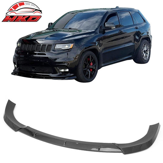 Wholesale For 17-21 Grand Cherokee SRT IKON Front Bumper Lip Spoiler Carbon Fiber Print PP - Wikond Auto