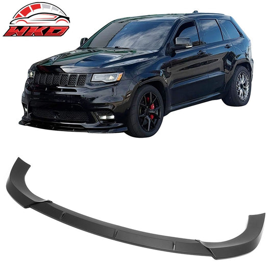 Wholesale 17-21 Grand Cherokee SRT IKON PP Front Bumper Lip Chin Spoiler Matte Black - Wikond Auto