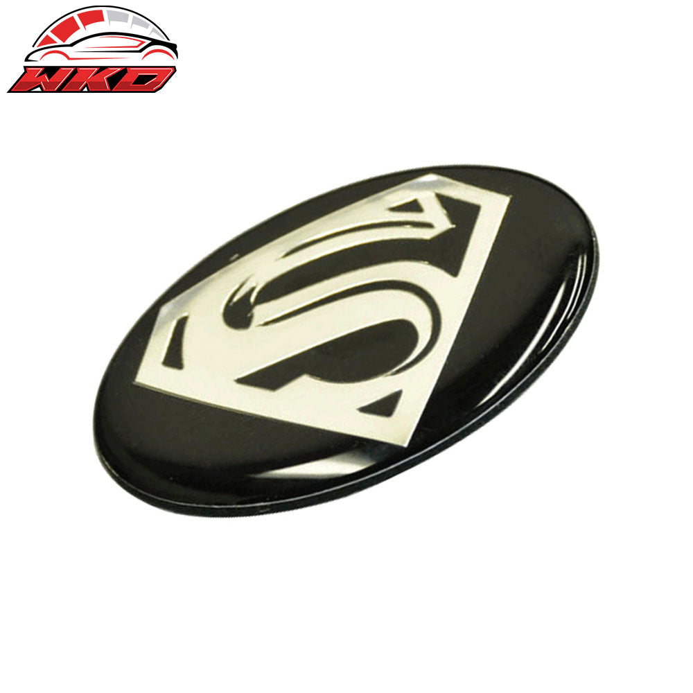 Fits Chrysler 300 VIP Front Center Grille New Black Super S Logo Emblem Badge