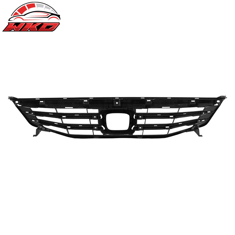 Fits 11-12 Honda Accord Sedan OE Style Front Bumper Upper Grille Cover Black ABS