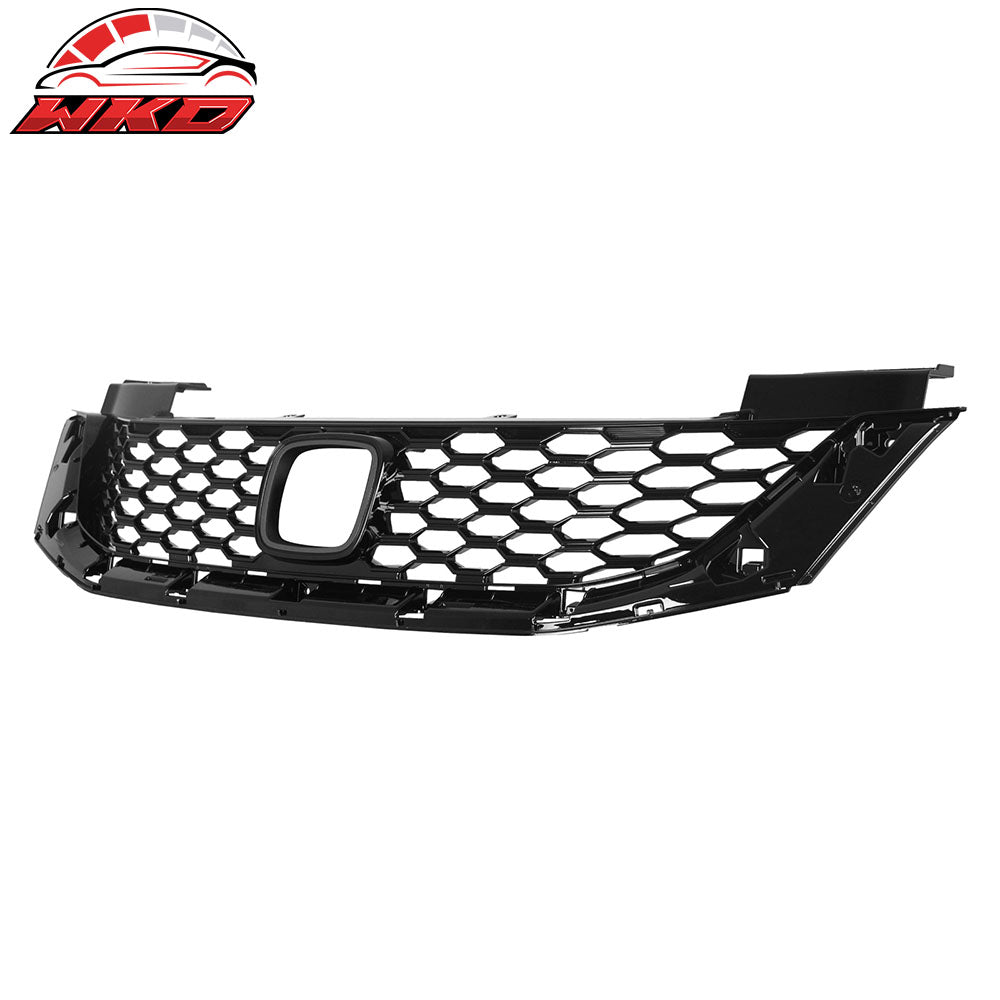 Fits 13-15 Honda Accord Coupe OE Style Front Bumper Upper Grille Mesh Grill ABS