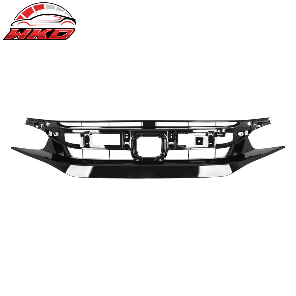 Fits 19-21 Honda Civic Sport Coupe Sedan OE Style Front Bumper Upper Grille ABS