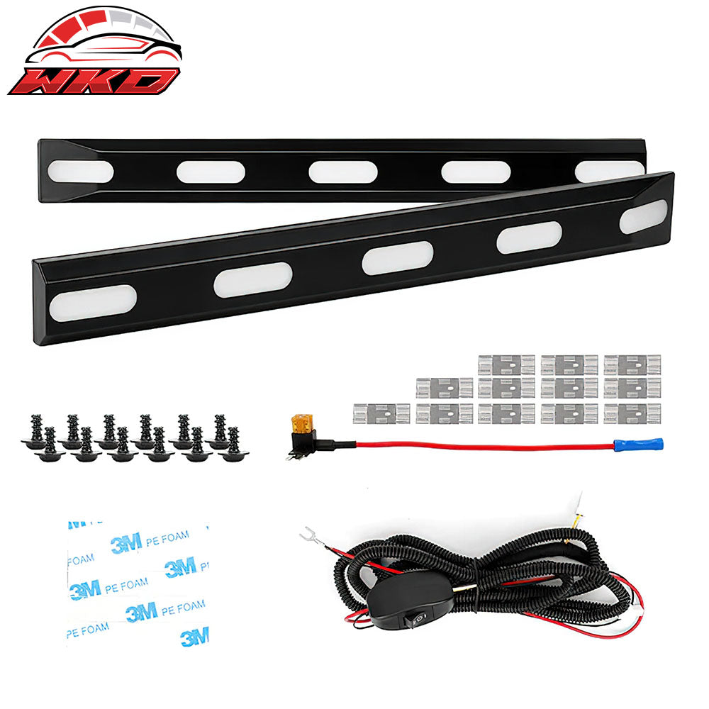 Fits 21-25 Ford Bronco 2/4 Door Black Front Grille Light Strip LED Dynamic Lamps