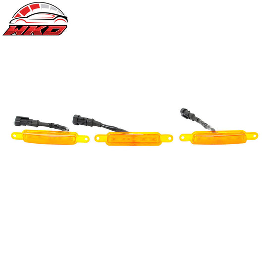 Wholesale Chevy Silverado & GMC Sierra 1500 2500 3500 3PCS Amber LED Grille Lights