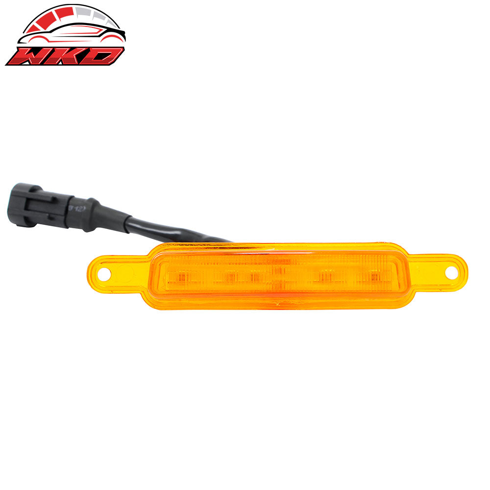 Fits Chevy Silverado & GMC Sierra 1500 2500 3500 3PCS Amber LED Grille Lights